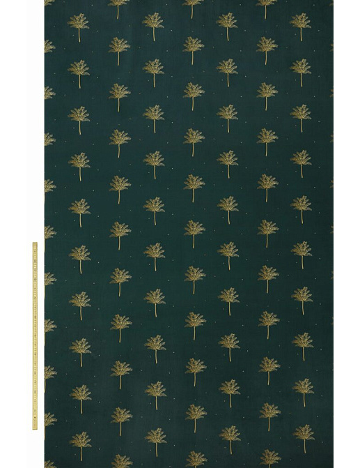 Ткань Sara Miller Volume 1 TropicalPalmVelvetDarkForestGreen
