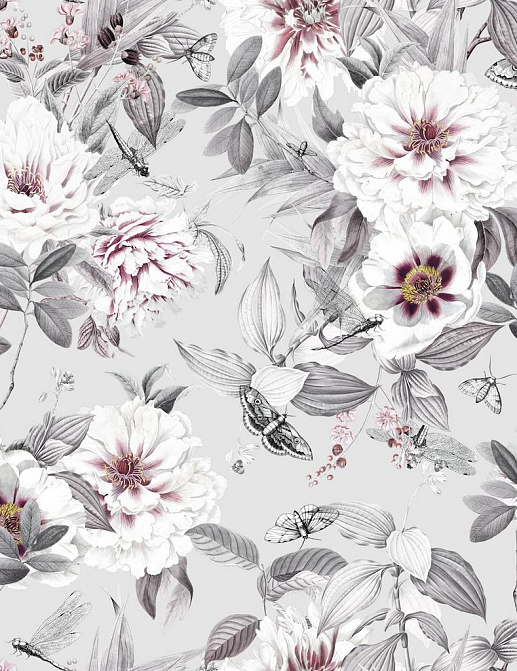 Ткань Marufabrics Florium 02005/Grey