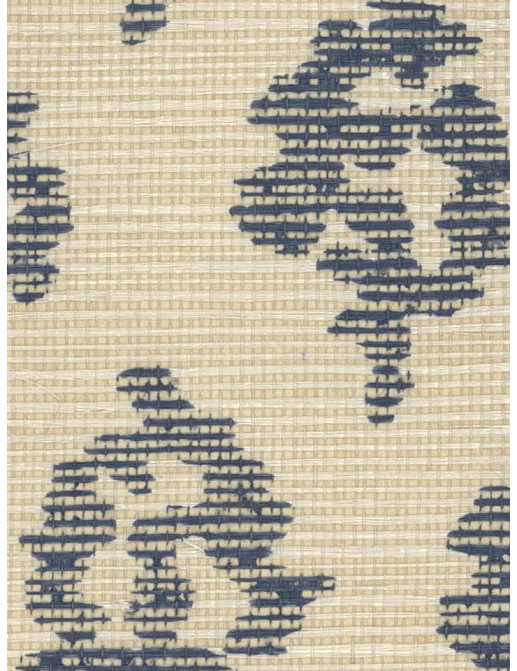 Обои Stroheim Silhouettes Woodhall Sisal/Navy on Dove