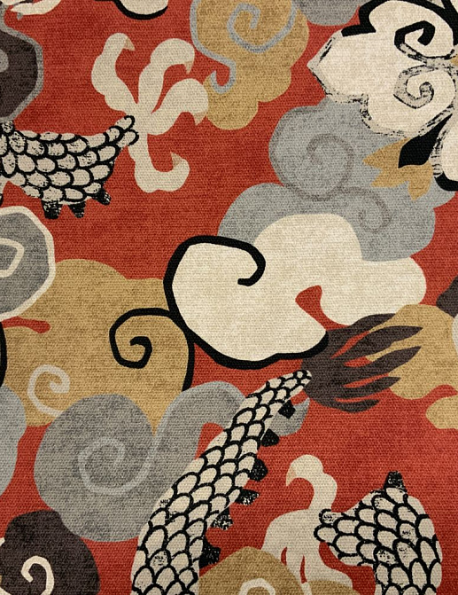 Ткань Galleria Arben Sylvie Magic Dragon/Red