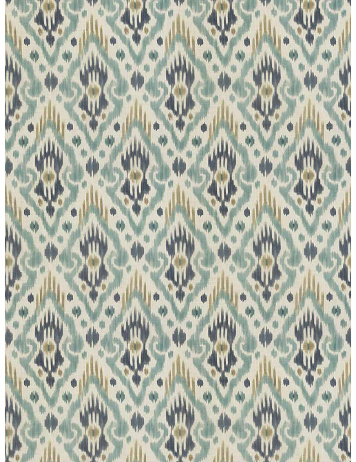 Ткань Fabricut Natural Nuances Vignettes Juniper AldrumIkat/Lagoon