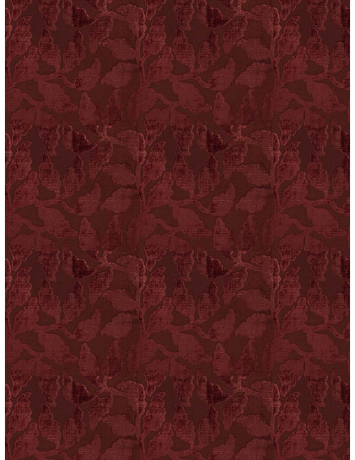 Ткань Fabricut Vignettes Vol.XIV Exotic Red Mendel leaf/Wine