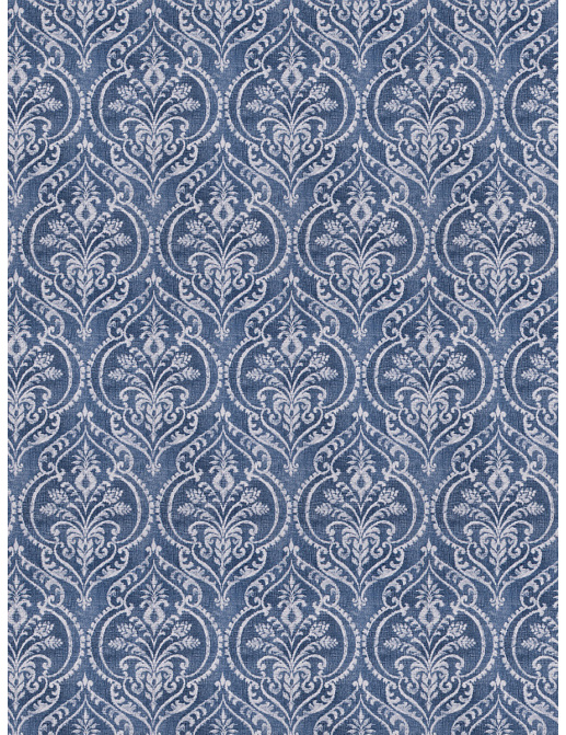 Ткань Fabricut Chromatics Vol.XXIV Navy Outpost Damask/Denim