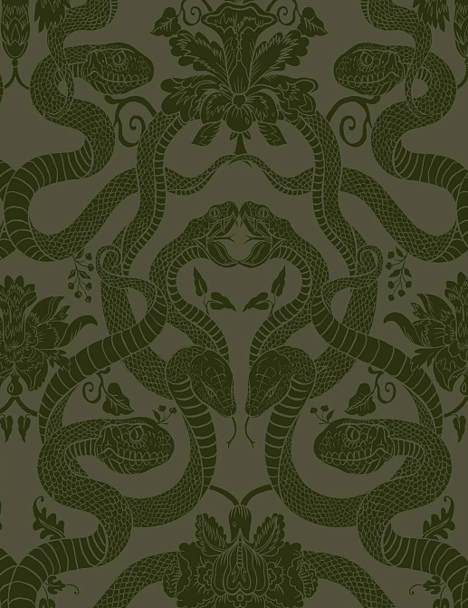 Ткань House Of Hackney Anaconda Velvet 1-FA-ANC-VE-OLI-XXX-XXX