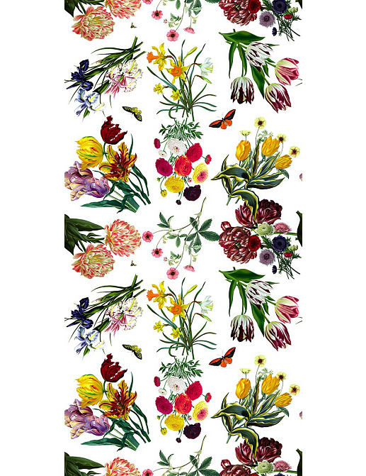Обои Nicolette Mayer Royal Delft Flora-Fauna-White