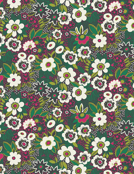 Ткань Blendworth Bazaar Jungle Gardenia/Perennial