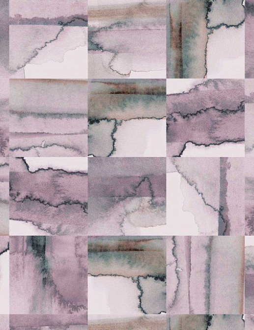 Обои Newmor Premier Watercolour-Tiles/Pink