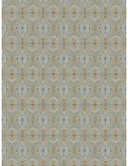Ткань Fabricut Chromatics Vol.XXV Resort Utter medallion/Cerulean