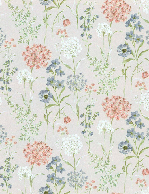 Ткань Daylight Meadows Wildflower/Salmon