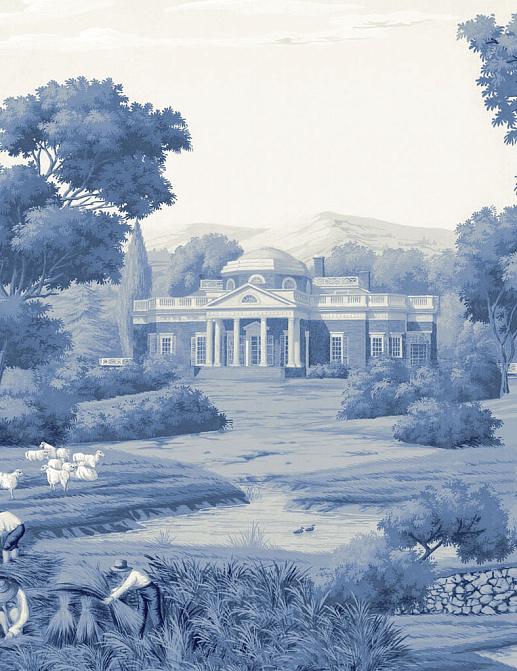 Обои Paul Montgomery Studio Murals For Unique Walls Virginia/Grisaille