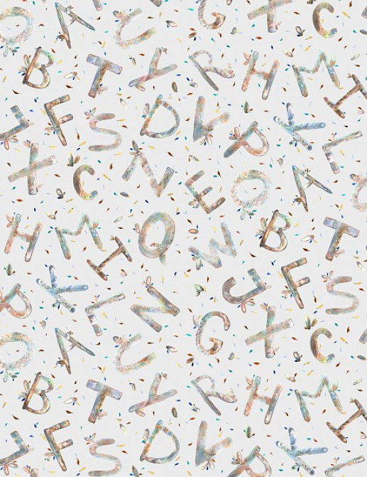 Обои Yana Svetlova Wallcoverings Art Prints ALPHABET04/MULTICOLOUR