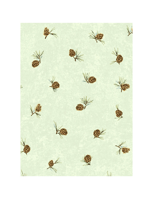 Обои Jaima Brown Retreat Pine-Cone-Spring-Green