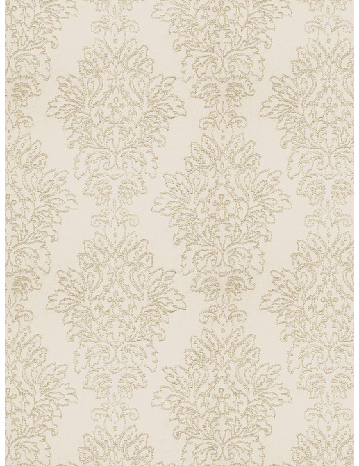 Ткань Fabricut Vignettes Vol.XIII Platinum Nedda Damask/White silver