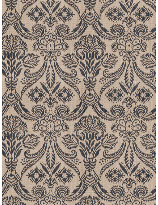 Ткань Fabricut Vignettes Vol.XIV Indigo Wisdom Damask/Indigo