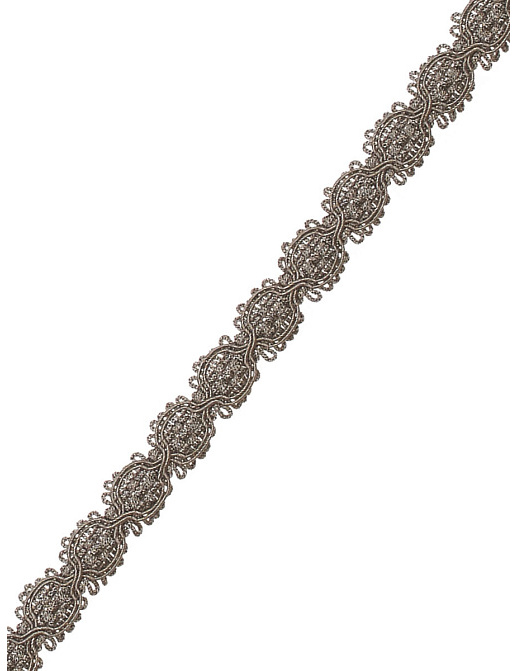 Тесьма Fabricut Mineral Obsession Trimmings Scallop/Pewter