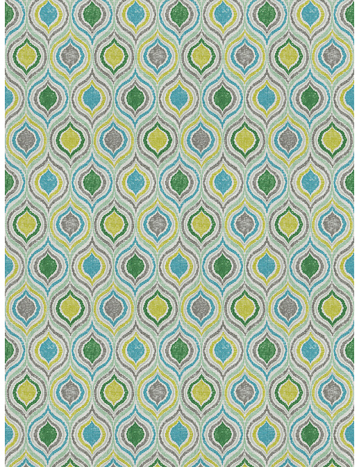 Ткань Fabricut Chromatics Vol.XXIII Teal Givree/Greenmint