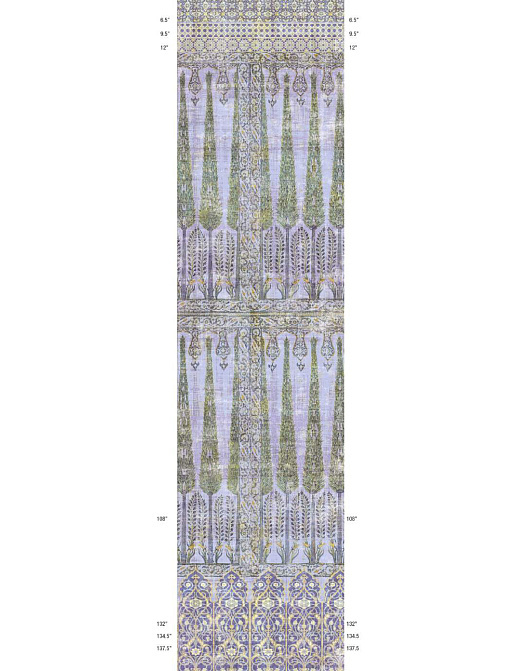 Обои Nicolette Mayer Ottoman Fantasy Topkapi Garden/Gold-Purple