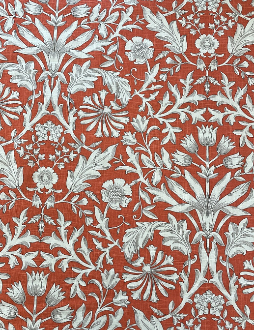 Ткань Galleria Arben Vincent Flourish/378/Coral/Red