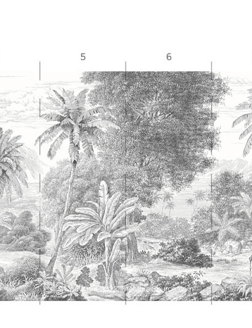 Обои Paul Montgomery Studio Book of Murals (Mural Sources) PN-HW/Grisaille