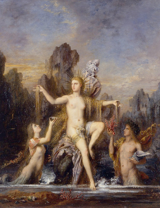 Панно и фотообои Affresco Фрески и фотообои Gustave Moreau Venus Rising from the Sea