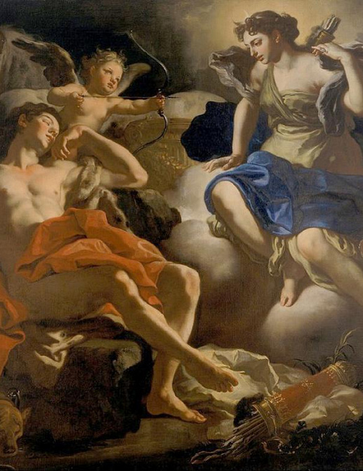 Панно и фотообои Affresco Фрески и фотообои Francesco Solimena Diana and Endymion