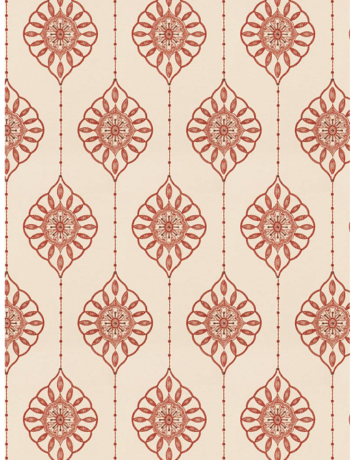 Ткань Fabricut Vignettes Vol.XIII Terra Cotta Taj medallion/Terra cotta
