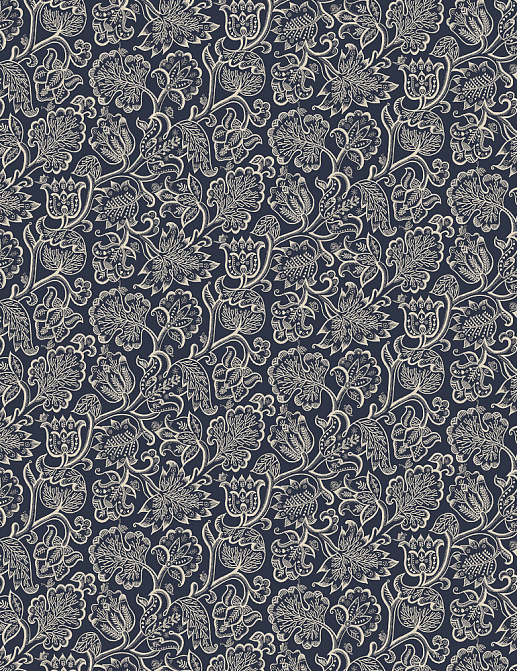 Ткань Blendworth Celia Birtwell Jacobean/Mystic Navy