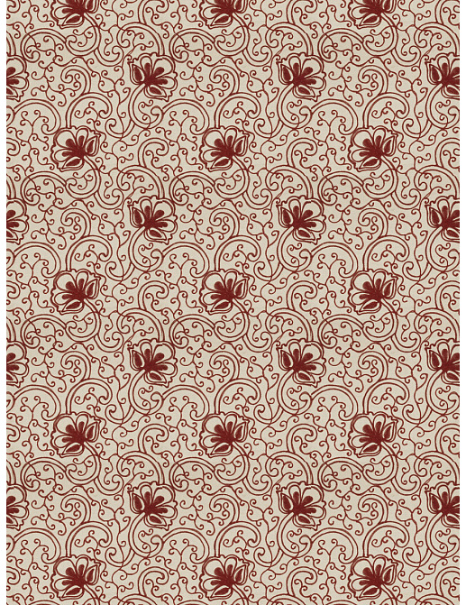 Ткань Fabricut Vignettes Vol.XIII Ruby Ezana Crewel/Ruby