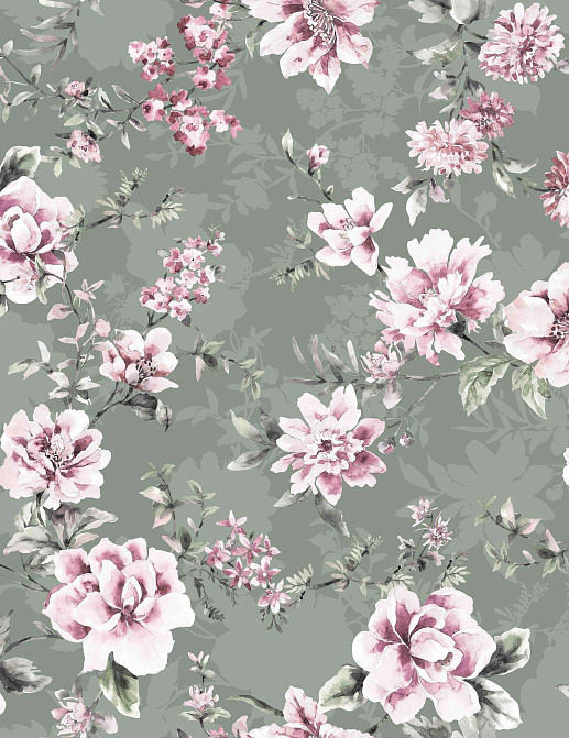 Ткань Marufabrics Collection 1 Blossom/Green