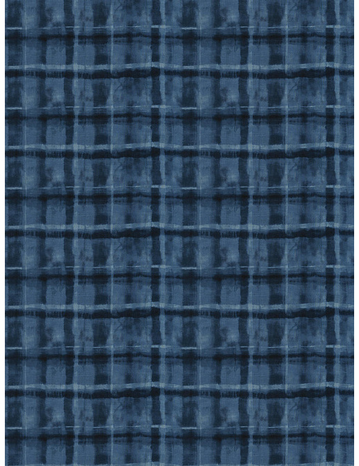 Ткань Fabricut Artfully Modern Watercolor CraftsCheck/Indigo