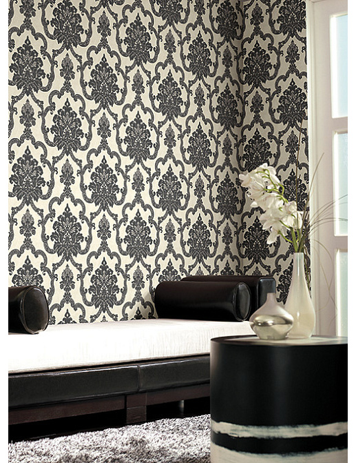 Обои York Ashford House - Black and White AB2182