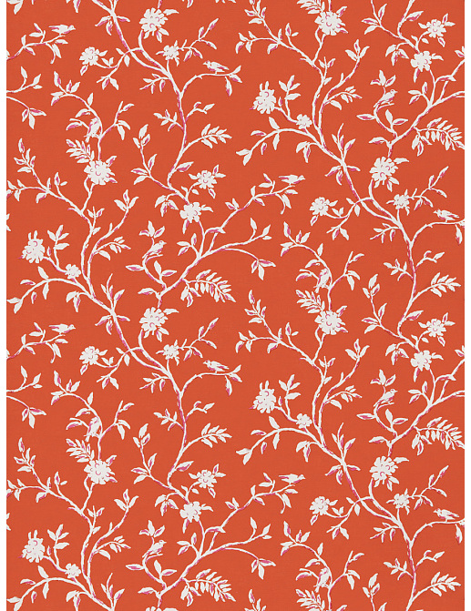Ткань Stroheim Dana Gibson Prints II Tiverton/Pink Persimmon