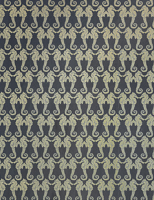 Обои Barneby Gates Book vol.4 BG1400101/Seahorse/Gold On Charcoal