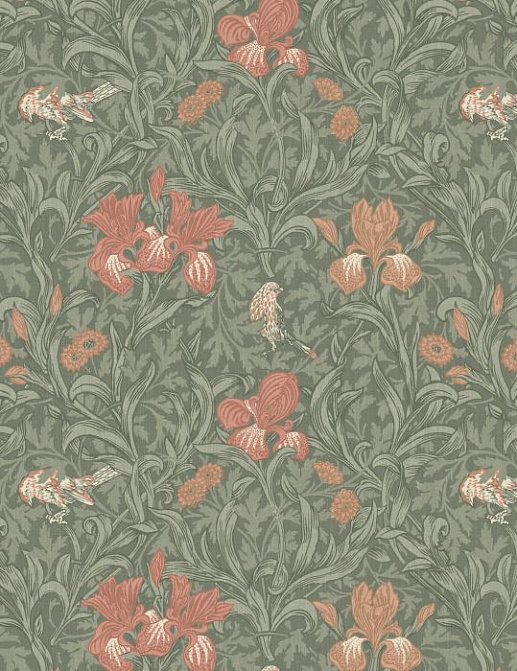 Ткань William Morris At Home The Forager Iris/Sage