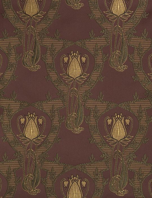 Ткань Galleria Arben Art Nouveau TIFFANY/BURGUNDY