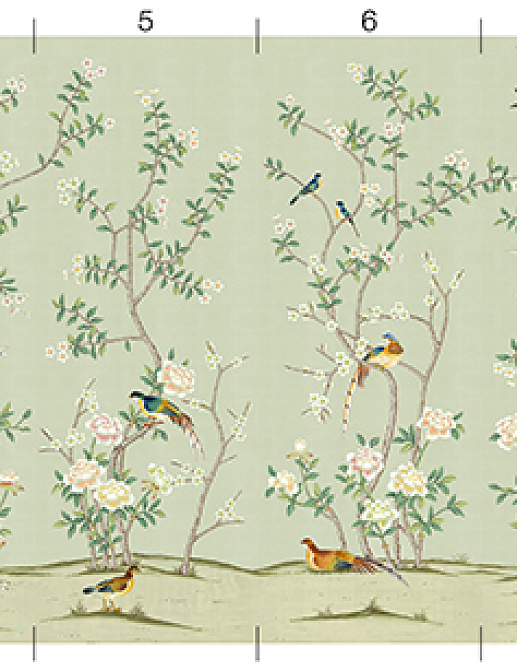 Обои Paul Montgomery Studio Melange Series Kew Garden Vert