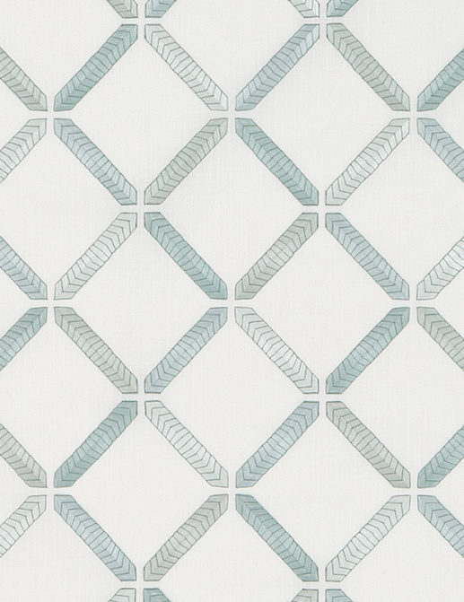 Ткань Duralee Pirouette - Aquarmarine, Seaglass, Mermaid DA61796/619