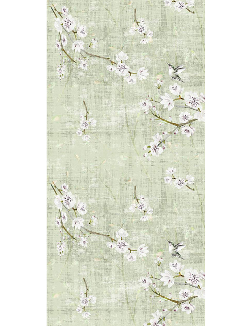 Обои Nicolette Mayer Blossom Chinoiserie Blossom Fantasia/Celadon