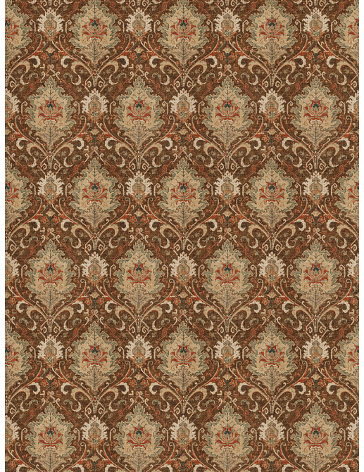 Ткань Fabricut Vignettes Vol.XIV Exotic Red Polus/Autumn