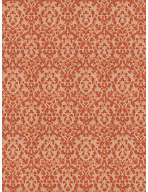 Ткань Fabricut Vignettes Vol.XIV Exotic Red Eureka Damask/Ginger lux