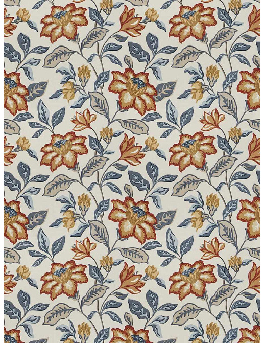 Ткань Fabricut French General Vignettes Indigo Delphine/Sienna
