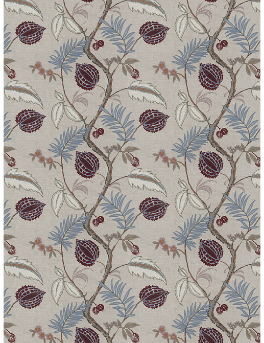 Ткань Stroheim Ambiance II Thistle Yantra/Barberry