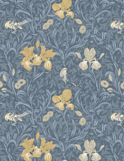 Ткань William Morris At Home The Forager Iris/River
