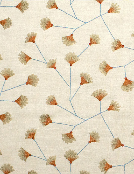 Ткань Dana Panorama Daisy/Rio morning Daisy/Terracotta