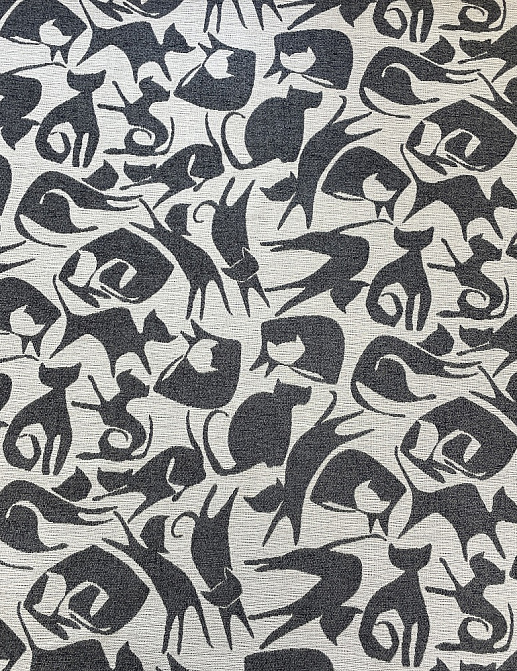 Ткань Galleria Arben Vincent Cool for Cats/948/Charcoal