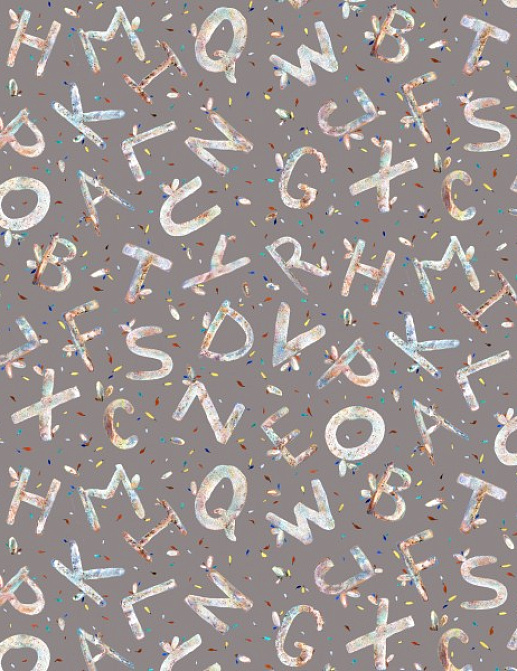 Обои Yana Svetlova Wallcoverings Art Prints ALPHABET07/COFFEE
