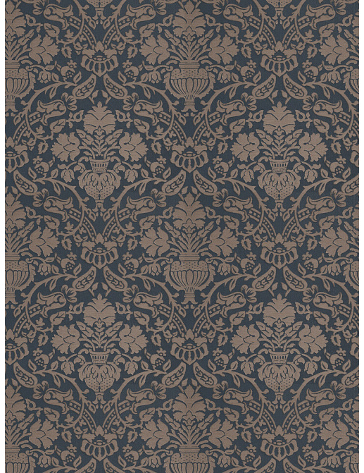 Ткань Stroheim Palace Silk Seaglass Baring Damask/Sapphire