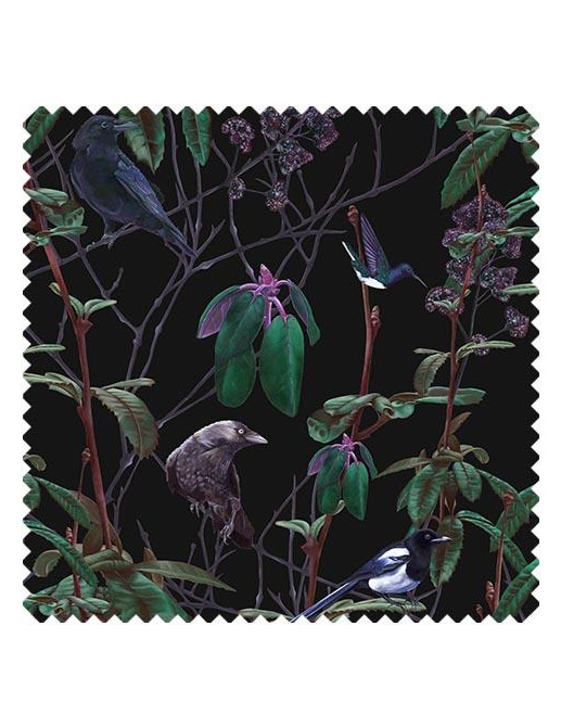 Ткань Witch & Watchman Fabric collection Folia Dark Fabric