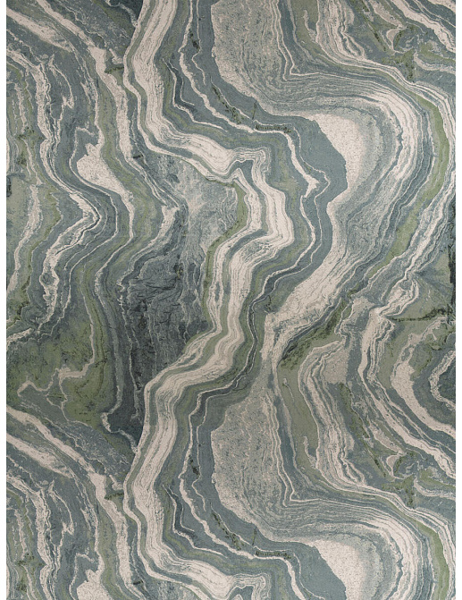 Ткань Fabricut Luxe Nuances Sapphire Forest MarbleSatin/Jade