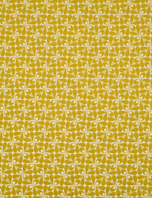 Ткань Orla Kiely Wovens-Volume One WovenAcornCup/Dandelion